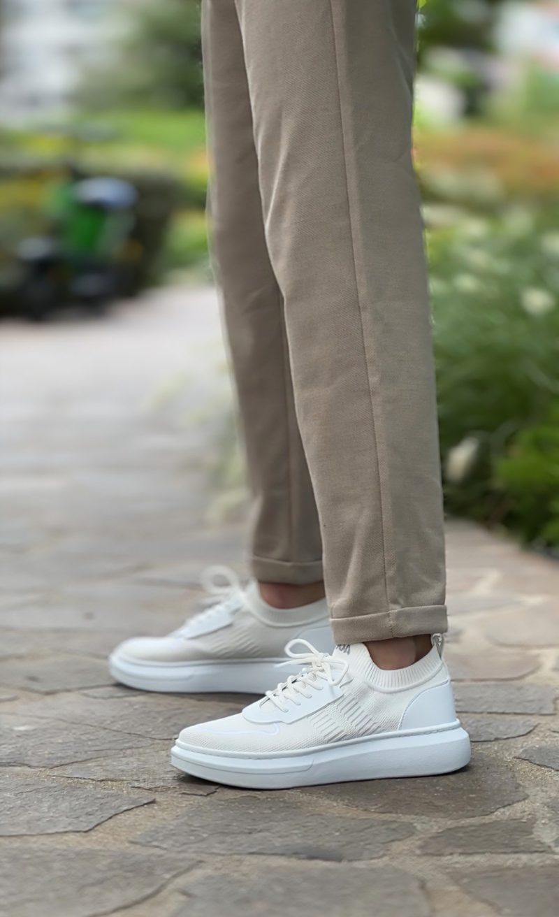 Boa BA0812 Men Casual Shoes,  Leather White Fashion Shoes - Image 5