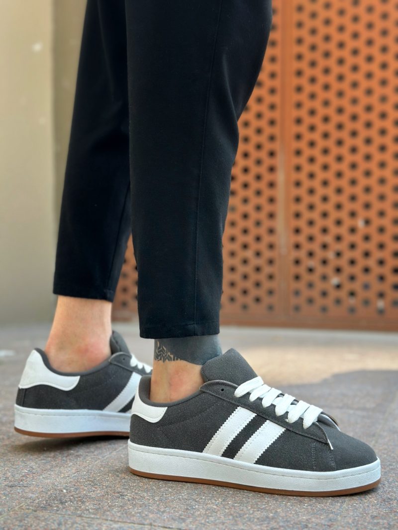 Boa BA0235 Men Sneakers,  Leather DarkGray Fashion Shoes - Image 3