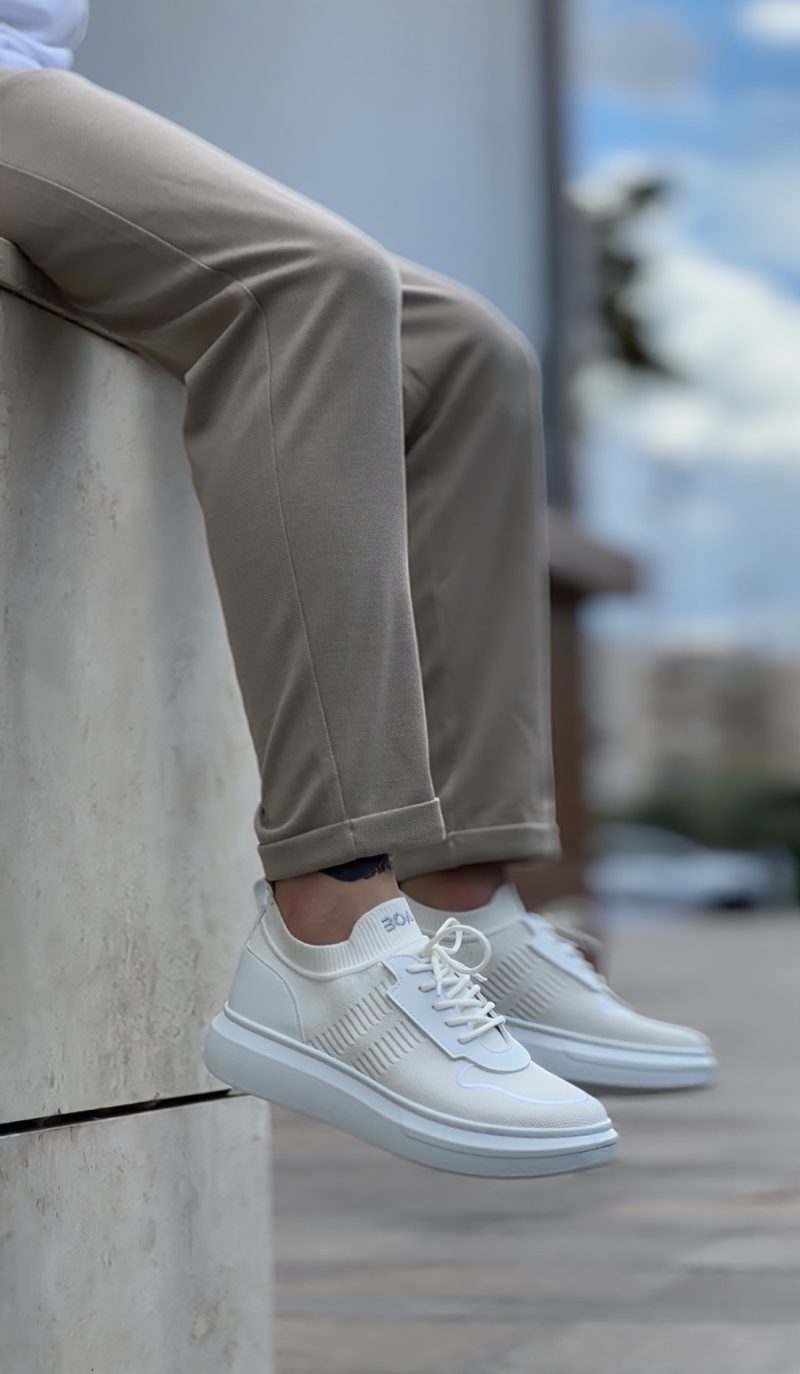Boa BA0812 Men Casual Shoes,  Leather White Fashion Shoes