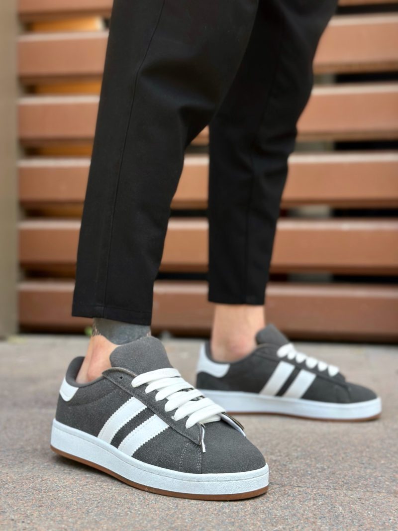 Boa BA0235 Men Sneakers,  Leather DarkGray Fashion Shoes - Image 2