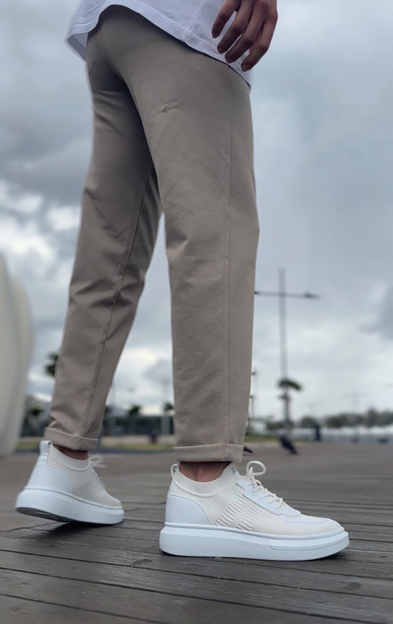 Boa BA0812 Men Casual Shoes,  Leather White Fashion Shoes - Image 3