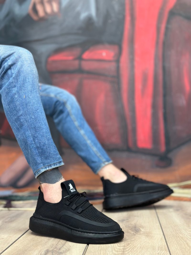 Boa BA0375 Men Casual Shoes,  Leather Black  Fashion Shoes