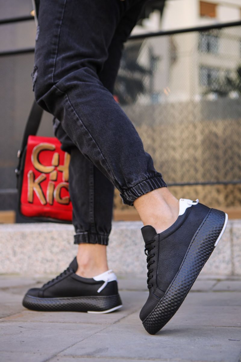 Chekich CH107 Men's Sneakers, Fashion Shoes, Black/White - Image 3