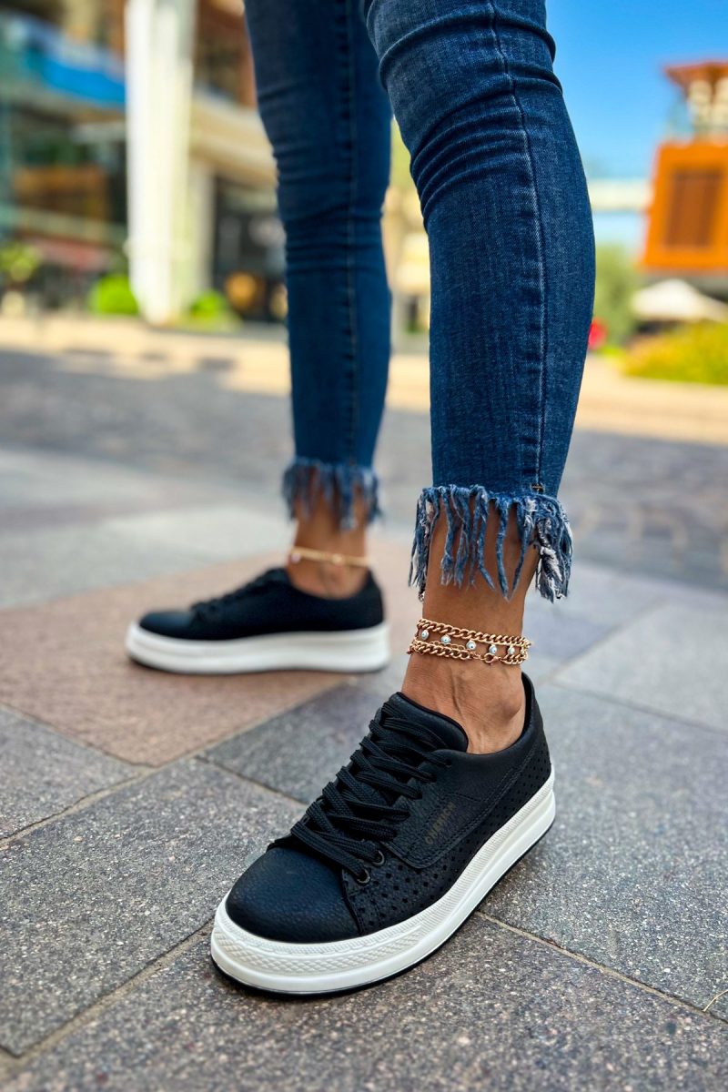 Chekich CH043 Women's Sneakers, Fashion Shoes, Black
