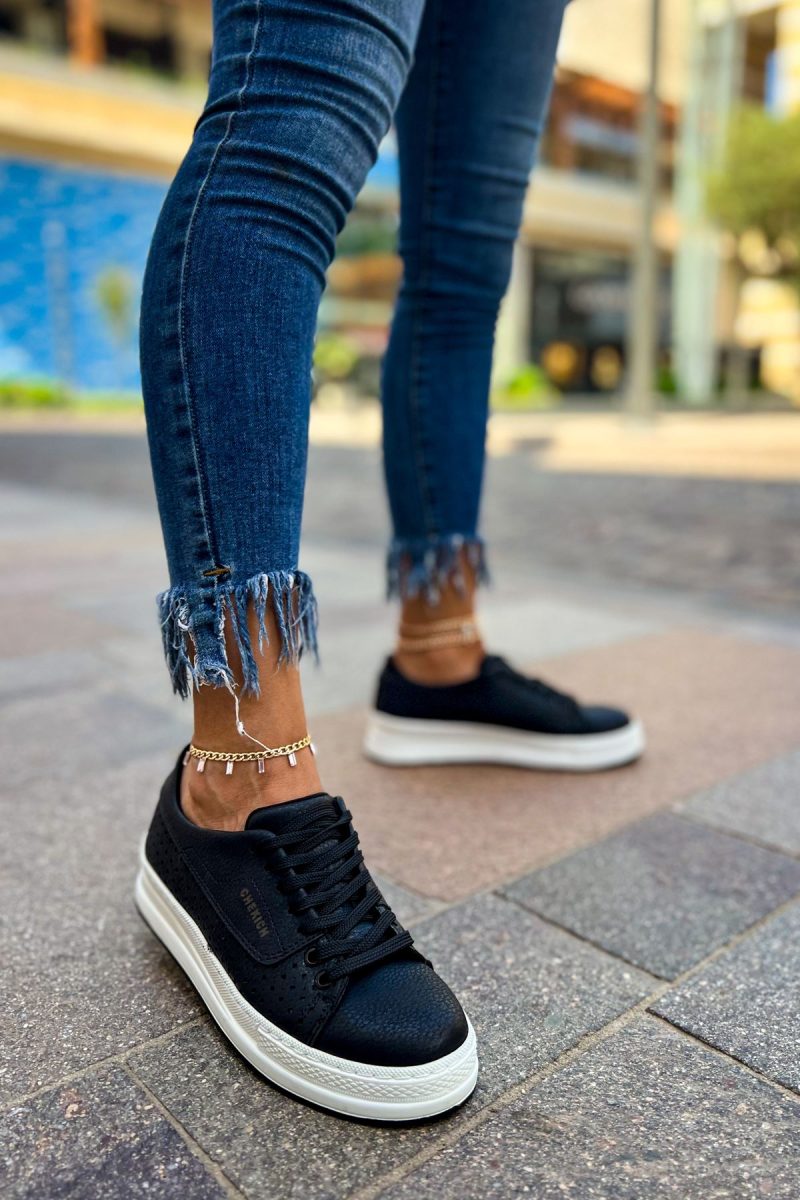 Chekich CH043 Women's Sneakers, Fashion Shoes, Black - Image 2