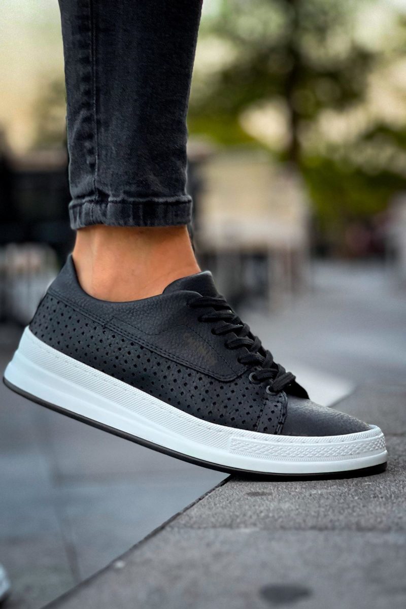 Chekich CH043 Men's Sneakers, Fashion Shoes, Black