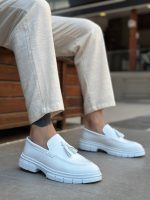 Boa BA0240 Men Sneakers,  Leather White Fashion Shoes