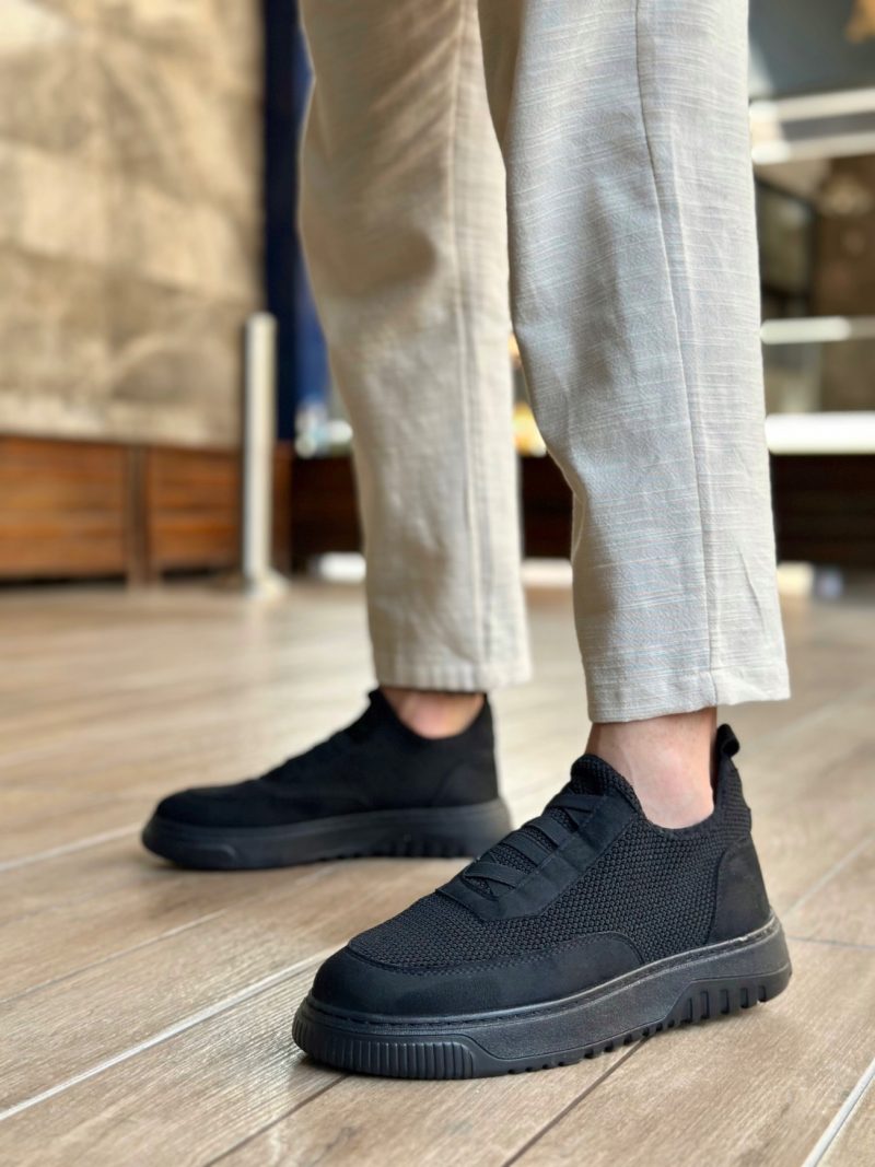 Boa BA0911 Men Casual Shoes,  Leather Black  Fashion Shoes