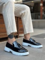 Boa BA0240 Men Sneakers, Rugan Leather Black  Fashion Shoes
