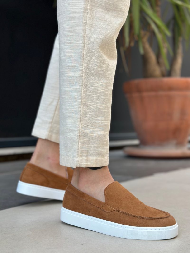 Boa BA0241 Men Sneakers,  Leather Brown Fashion Shoes - Image 3