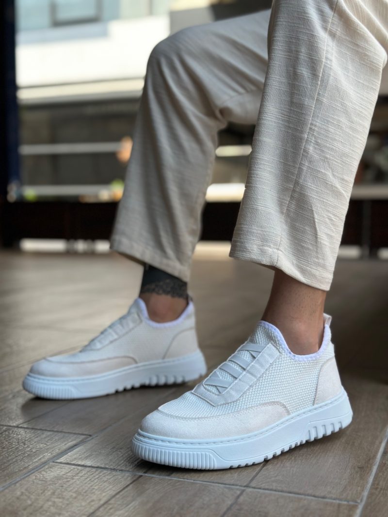Boa BA0911 Men Casual Shoes,  Leather White  Fashion Shoes - Image 3