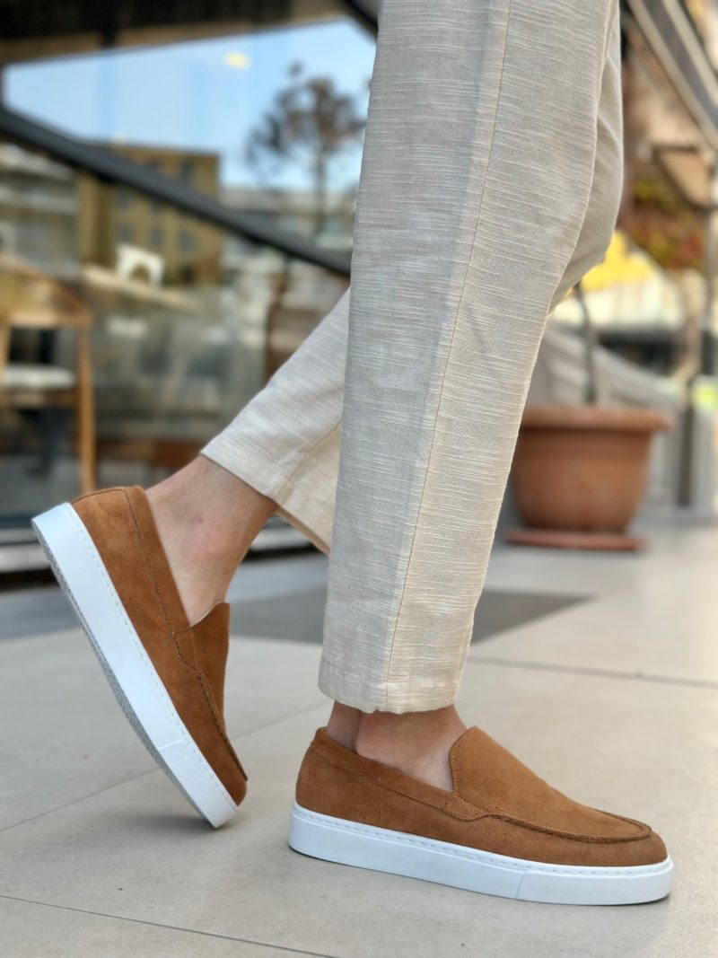Boa BA0241 Men Sneakers,  Leather Brown Fashion Shoes - Image 2