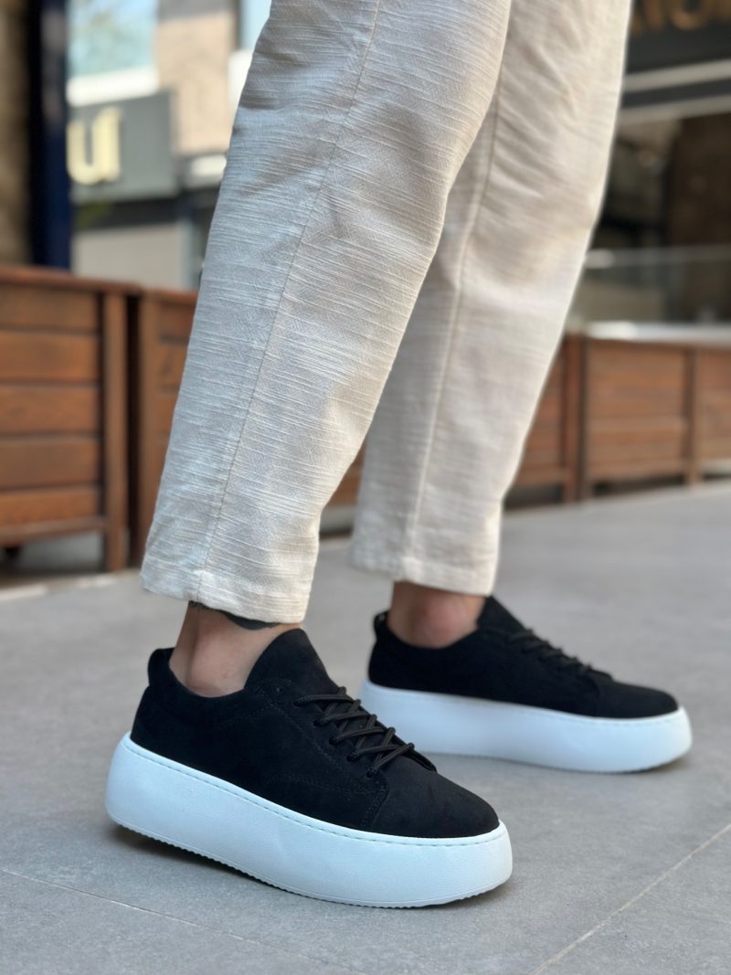 Boa LE11-S Men Sneakers,  Leather Black  Fashion Shoes - Image 3