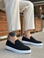 Boa BA0241 Men Sneakers,  Leather Black  Fashion Shoes