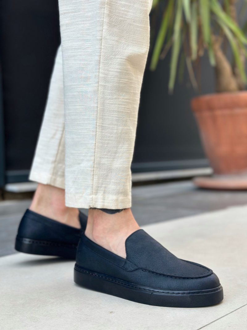 Boa BA0241 Men Sneakers,  Leather Black  Fashion Shoes - Image 4