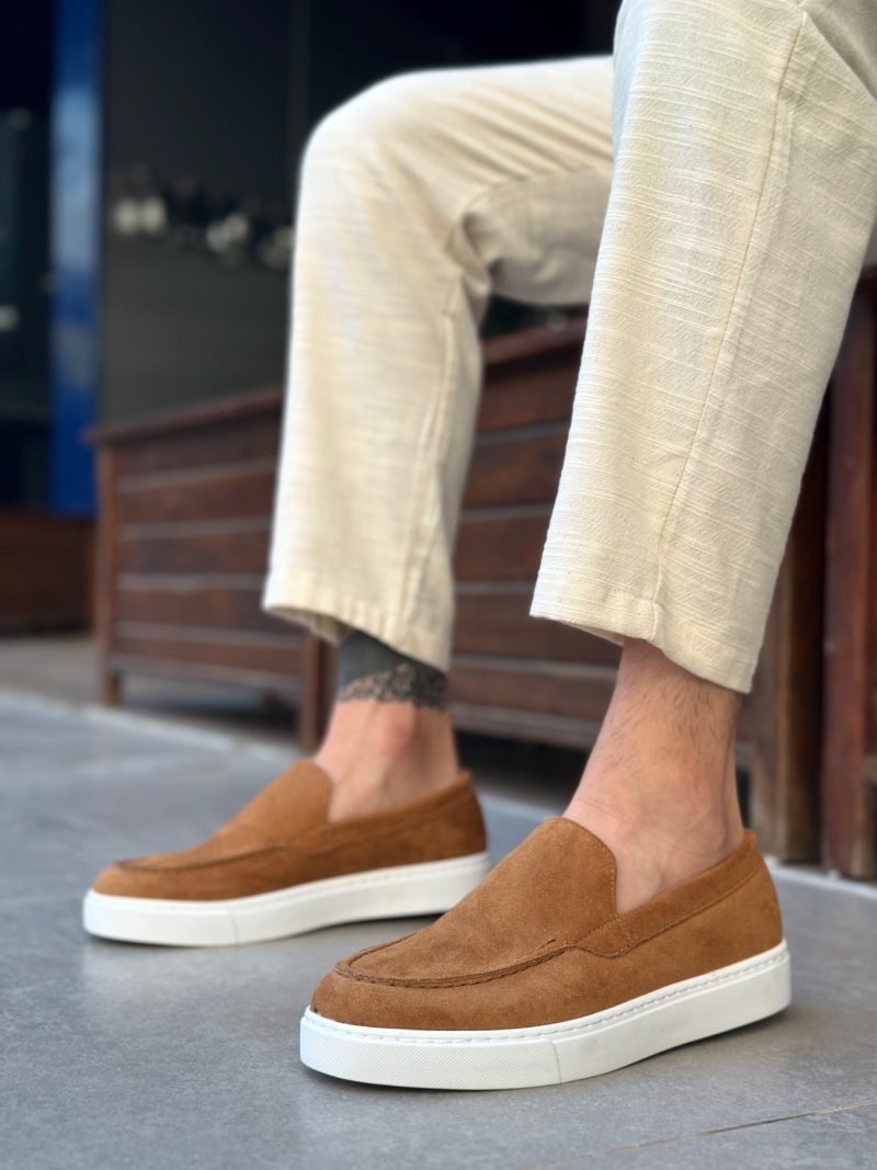 Boa BA0241 Men Sneakers,  Leather Brown Fashion Shoes