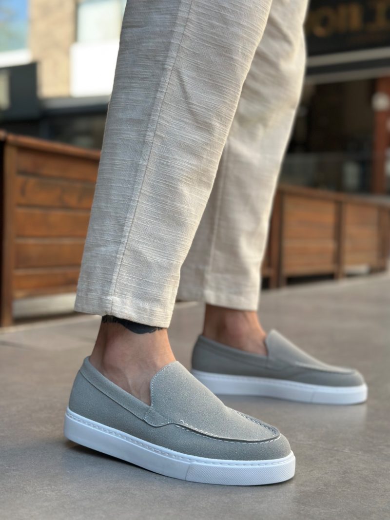 Boa BA0241 Men Sneakers,  Leather Grey Fashion Shoes - Image 2