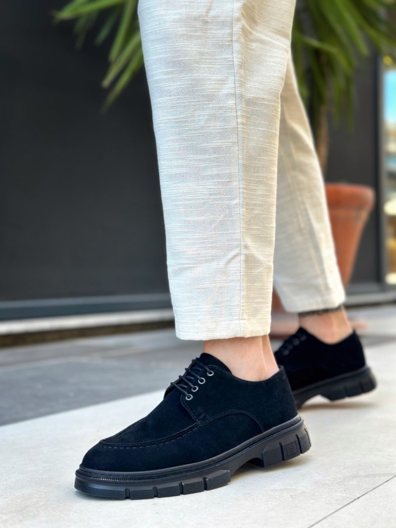 Boa BA0237 Men Classic Shoes,  Leather Black  Fashion Shoes - Image 2