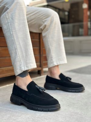 Boa BA0240 Men Sneakers,  Leather Black Fashion Shoes