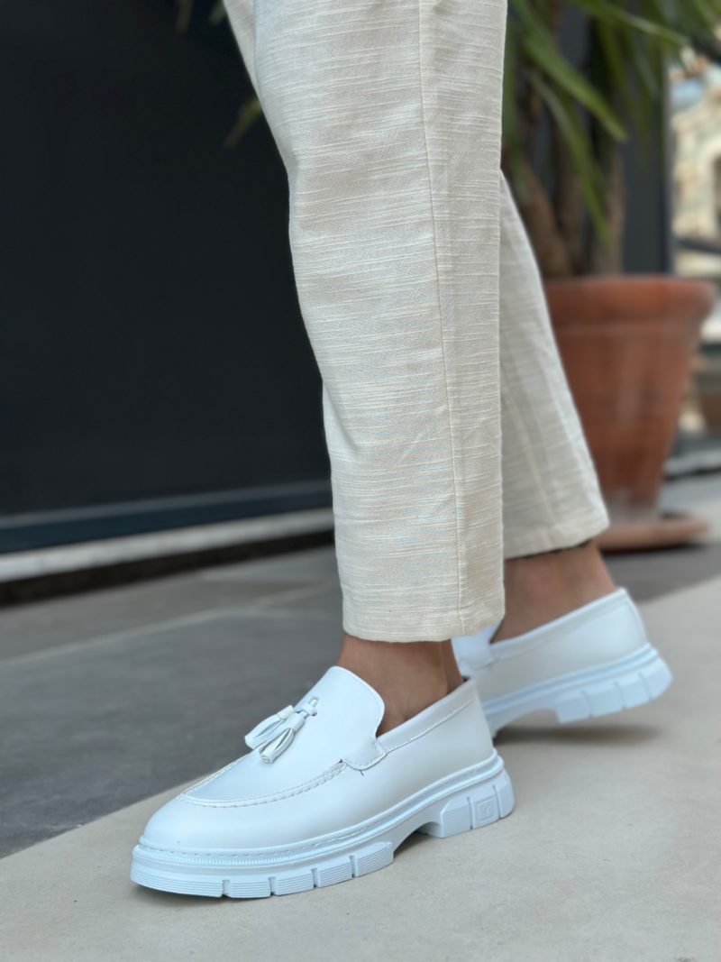 Boa BA0240 Men Sneakers,  Leather White Fashion Shoes - Image 2