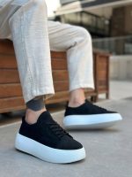 Boa LE11-S Men Sneakers,  Leather Black  Fashion Shoes