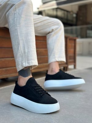 Boa LE11-S Men Sneakers,  Leather Black  Fashion Shoes