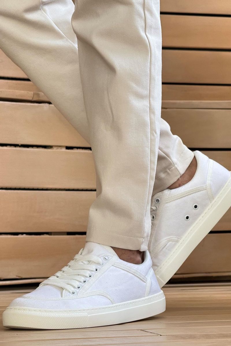 Chekich CH250 Men's Sneakers, Fashion Shoes, White / White - Image 3