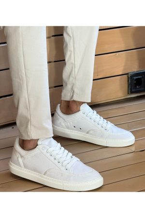 Chekich CH250 Men's Sneakers, Fashion Shoes, White / White