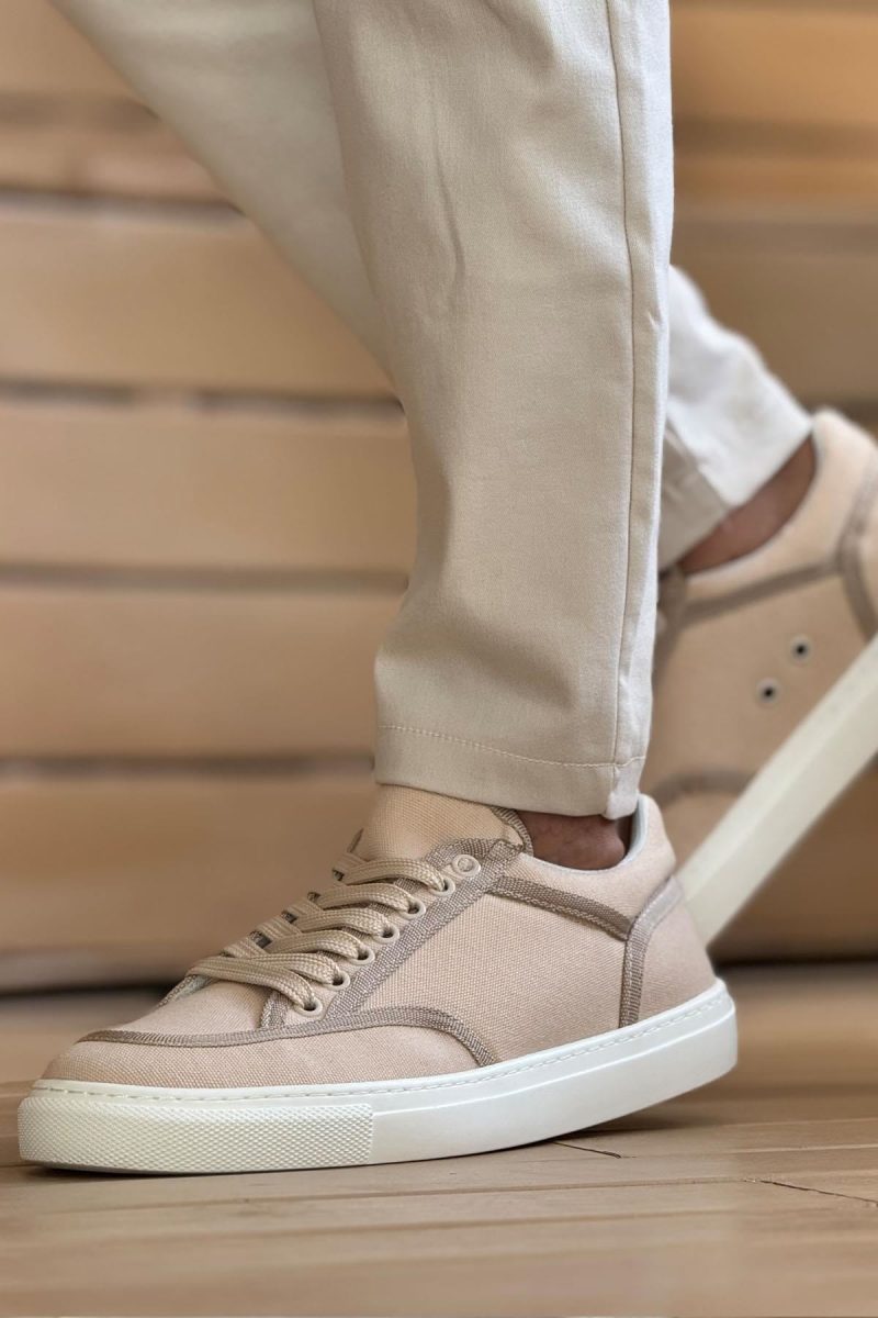 Chekich CH250 Men's Sneakers, Fashion Shoes, Beige/Beige - Image 3