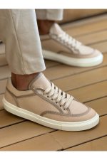 Chekich CH250 Men's Sneakers, Fashion Shoes, Beige/Beige