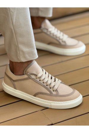 Chekich CH250 Men's Sneakers, Fashion Shoes, Beige/Beige