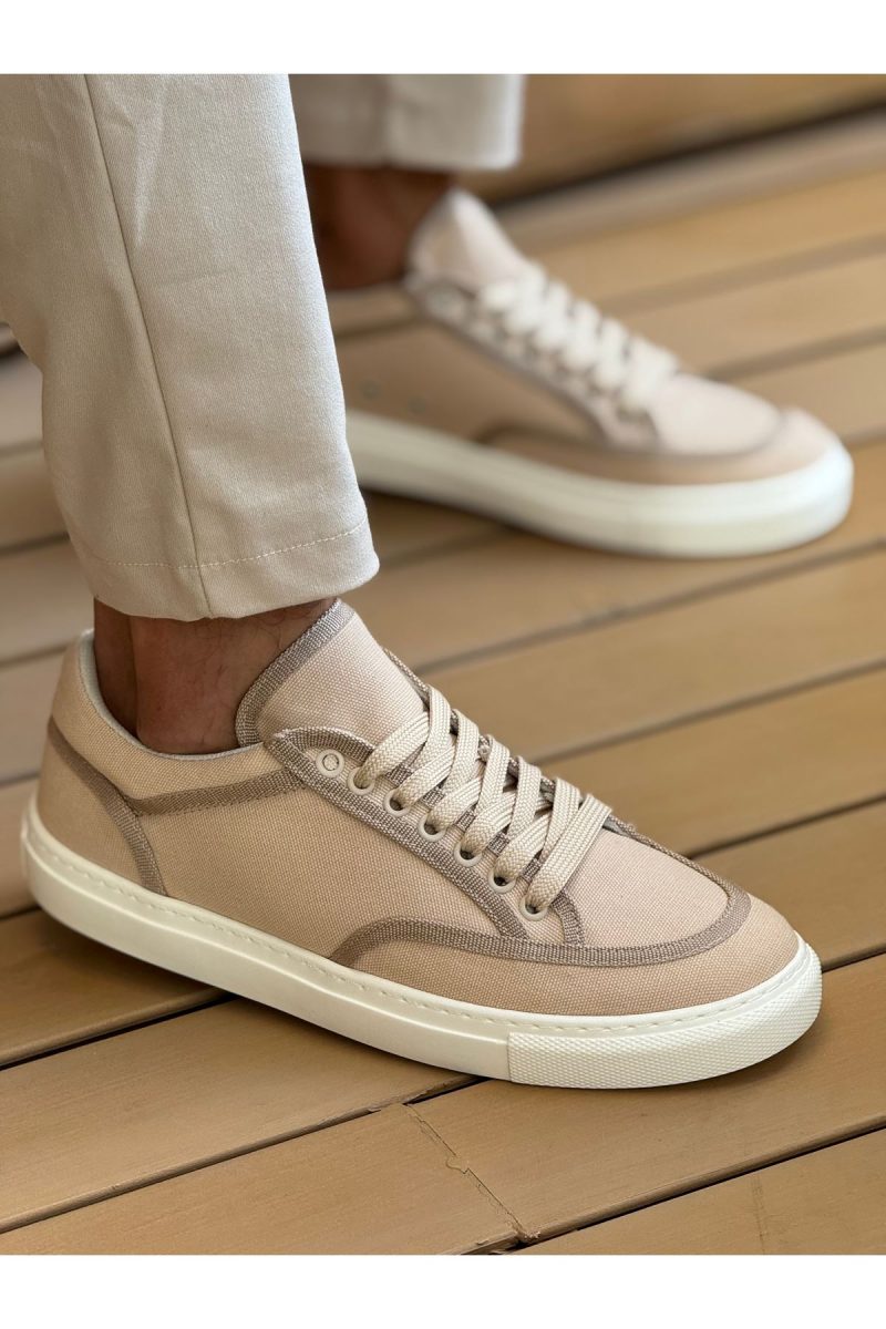 Chekich CH250 Men's Sneakers, Fashion Shoes, Beige/Beige