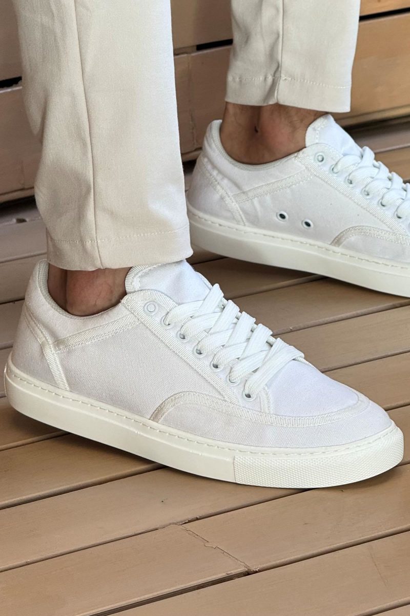 Chekich CH250 Men's Sneakers, Fashion Shoes, White / White - Image 2
