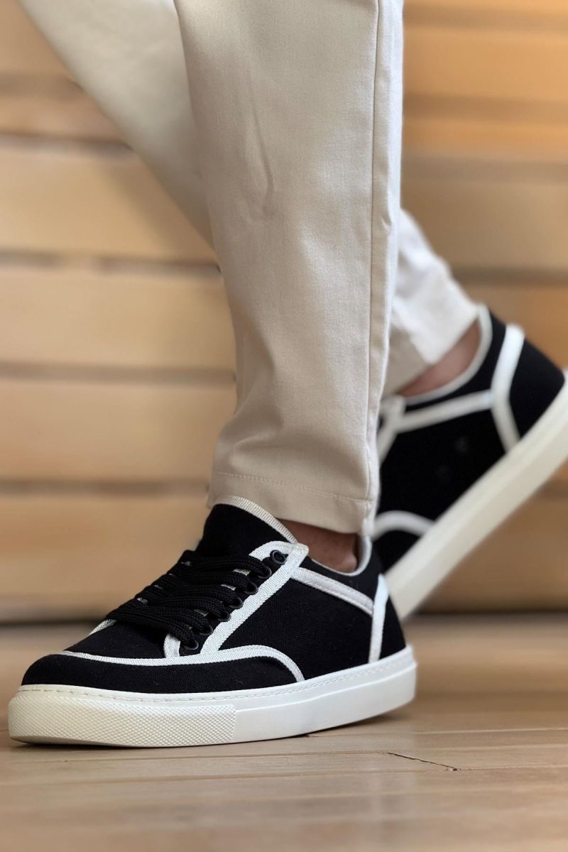 Chekich CH250 Men's Sneakers, Fashion Shoes, Black - White - Image 3