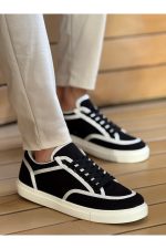 Chekich CH250 Men's Sneakers, Fashion Shoes, Black - White
