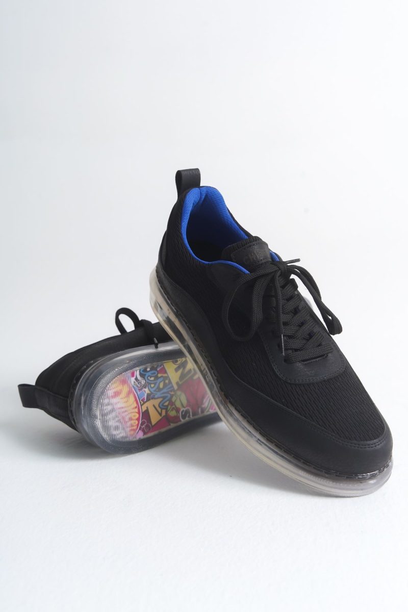 Chekich CH181 Men's Sneakers, Fashion Shoes, Black/SAX Blue - Image 2