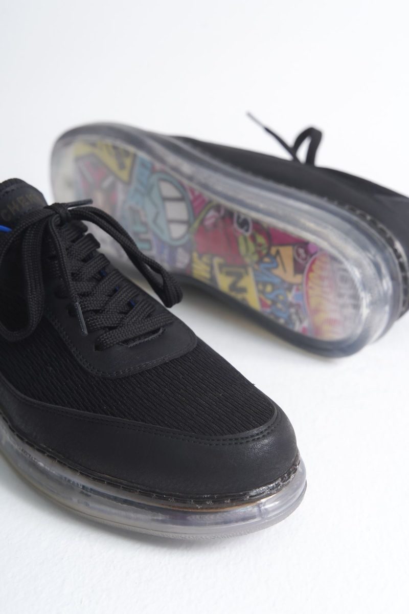 Chekich CH181 Men's Sneakers, Fashion Shoes, Black/SAX Blue - Image 3
