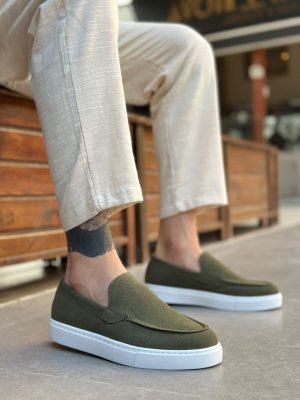 Boa BA0241 Men Sneakers,  Leather Green Fashion Shoes